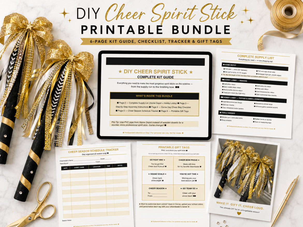 DIY Cheer Spirit Sticks with PVC Pipe — A Team Mom’s Secret Weapon